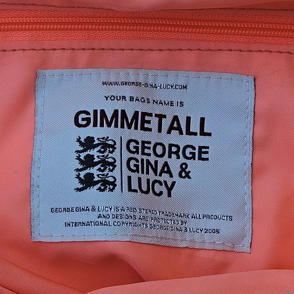 George Gina & Lucy Gimmetall Pink Orange Tye Dye Patterned Bag Crossbody Purse - Picture 13 of 16
